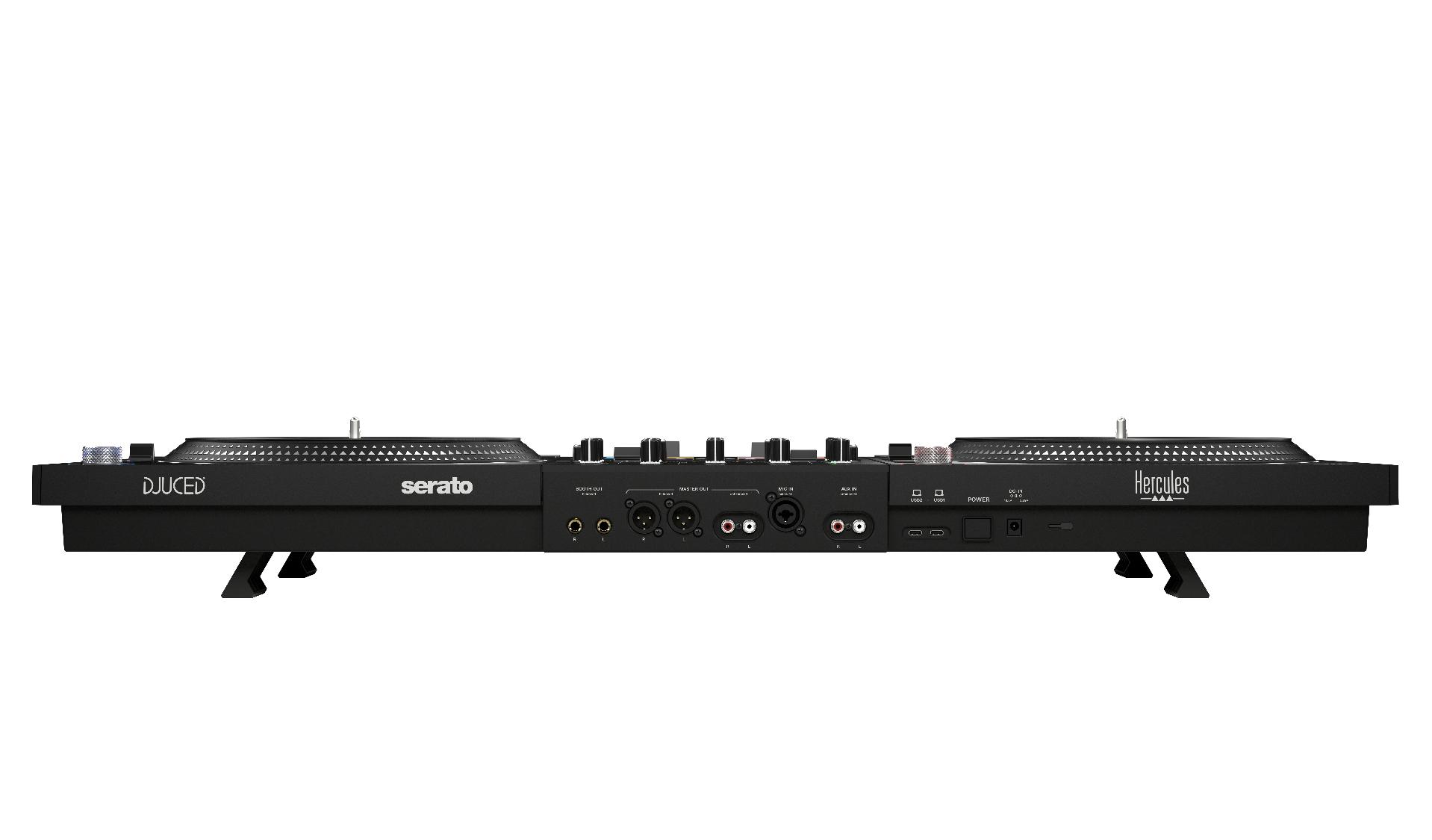 Hercules DJControl T10 rear audio and computer connections