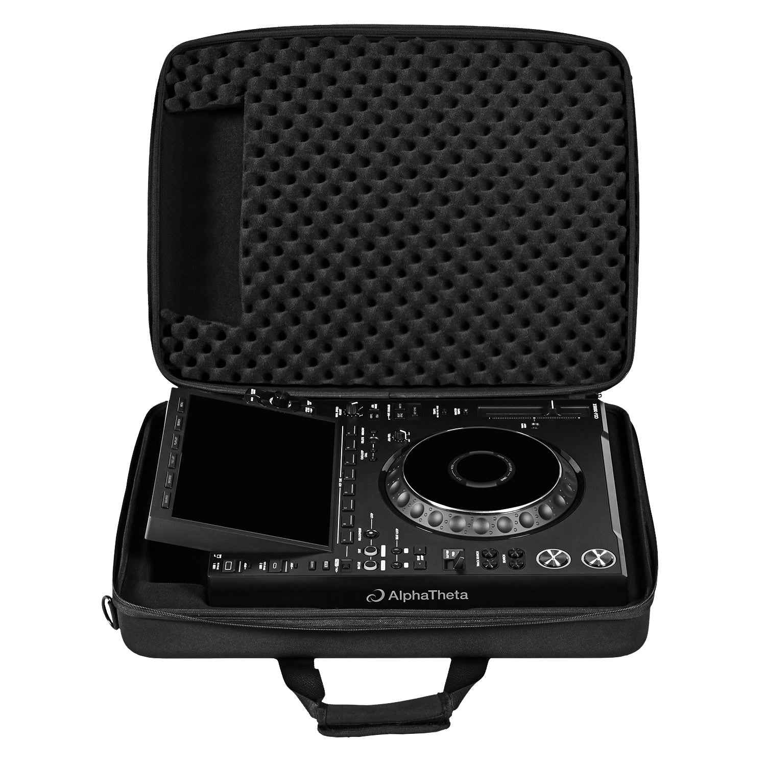 AlphaTheta CDJ-3000X fitted inside the UDG U8336BL hardcase; player sold separately AlphaTheta CDJ-3000X fitted inside the UDG U8336BL hardcase; player sold separately